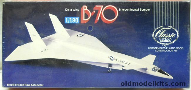 Lindberg 1/180 B-70 (XB-70) Intercontinental Bomber, 541 plastic model kit